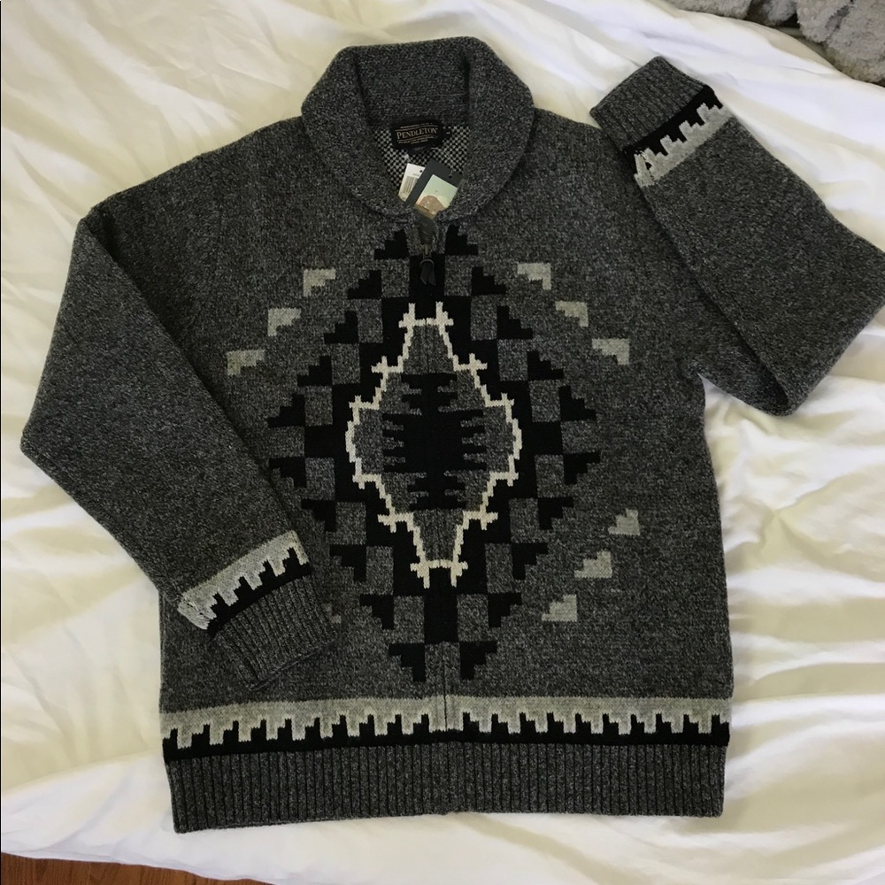 NWT Men’s Pendleton Zip Cardigan, Medium
